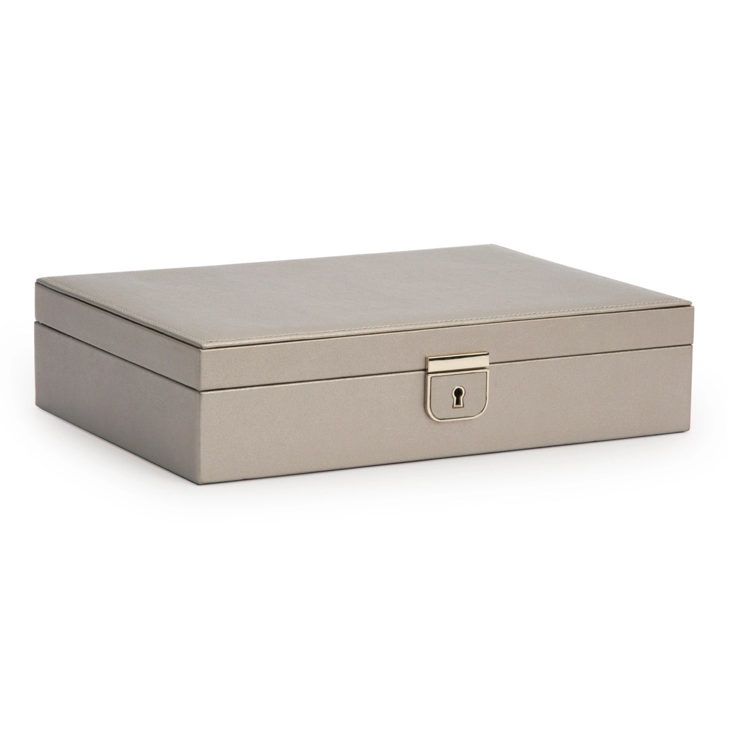 Stylish Wolf Designs Medium Palermo Jewelry Box with Gold Finish