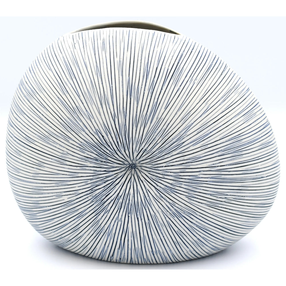 Medium Handmade Diva Round Porcelain Bud Vase for Decor