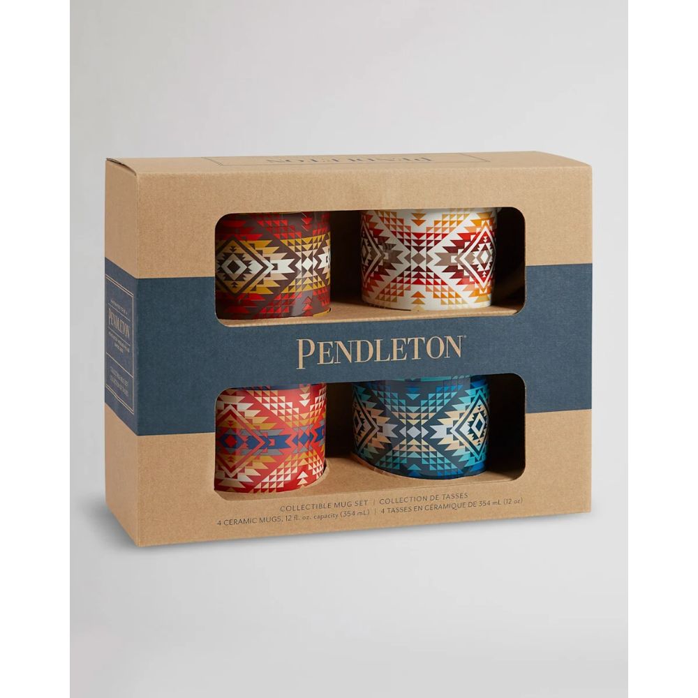 Pendleton Set of 4 Smith Rock Ceramic Coffee Mugs