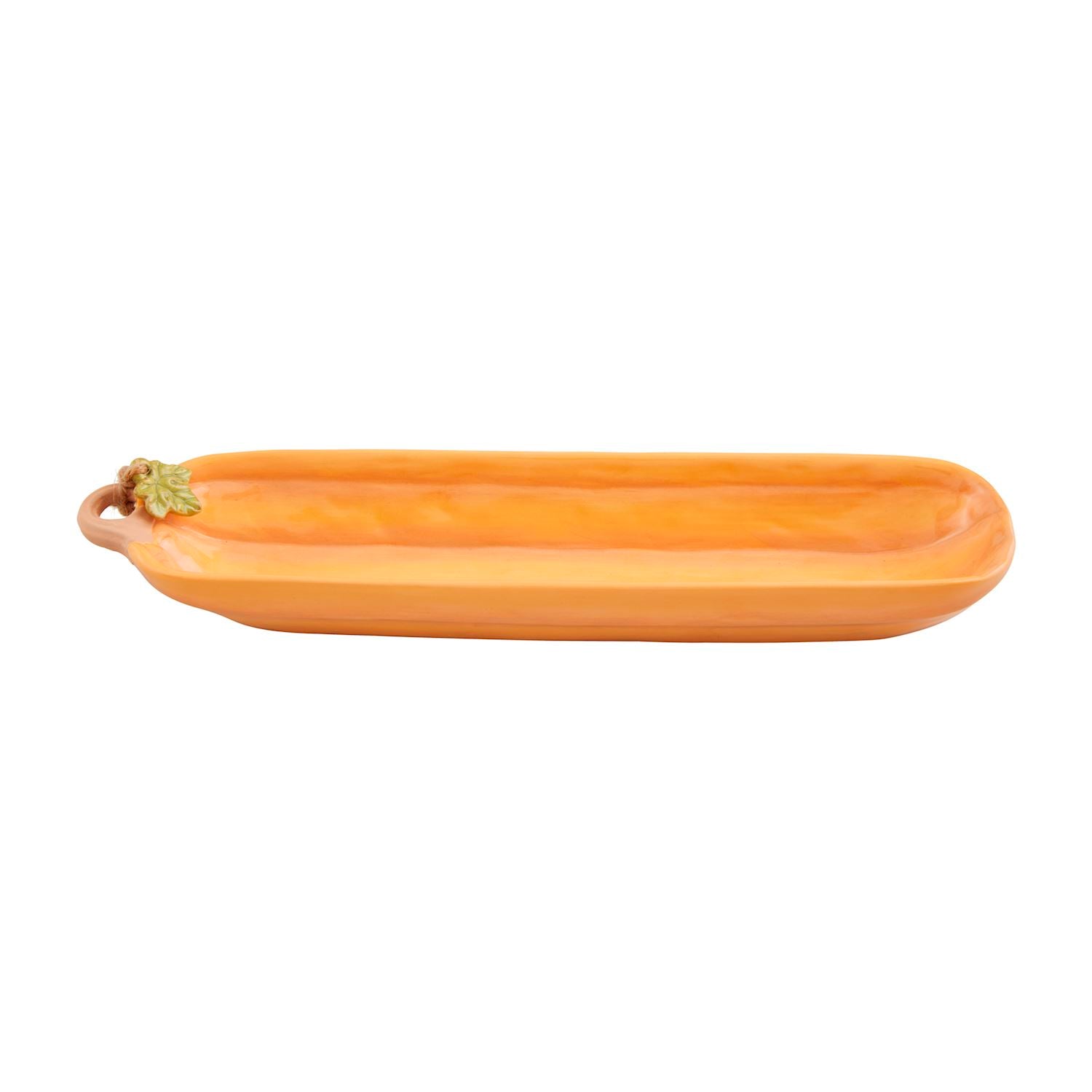 Decorative Mud Pie Pumpkin - Shaped Cracker Serving Dish