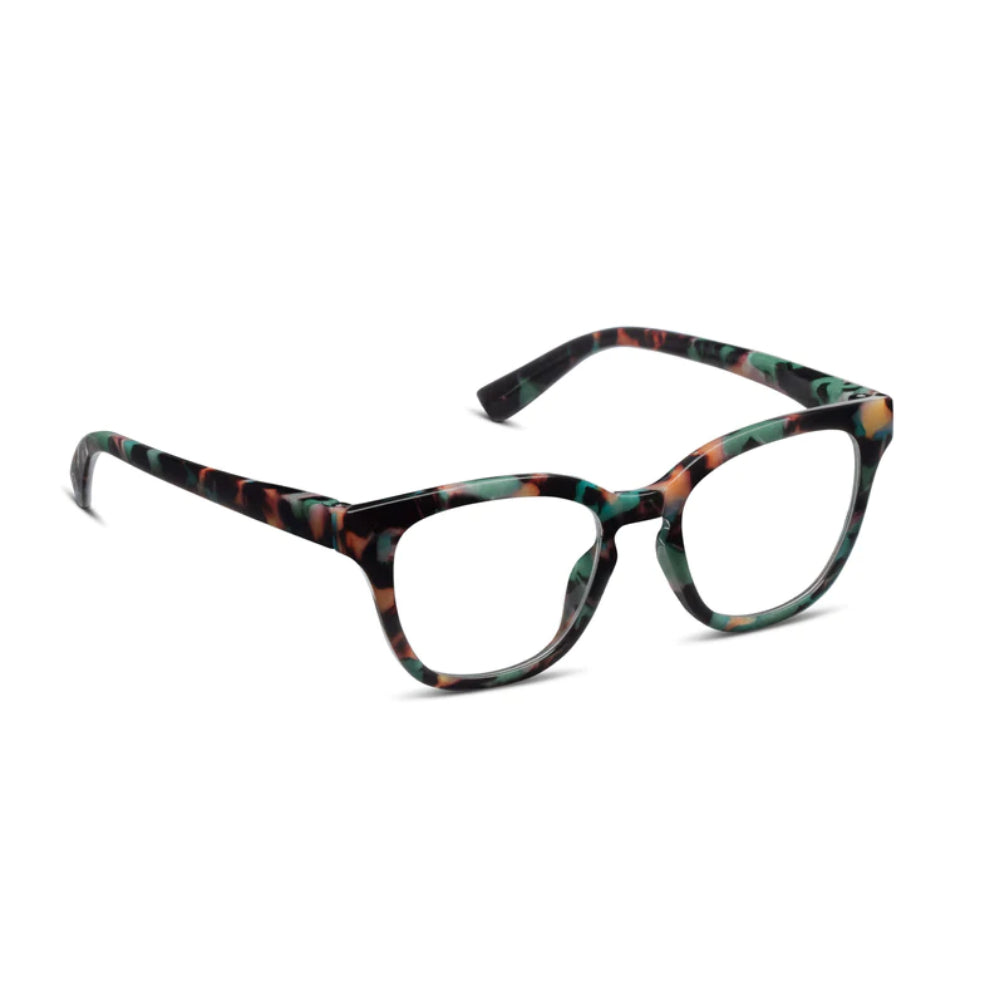Teal Botanico Betsy Peepers Blue Light Readers - Feminine and Stylish