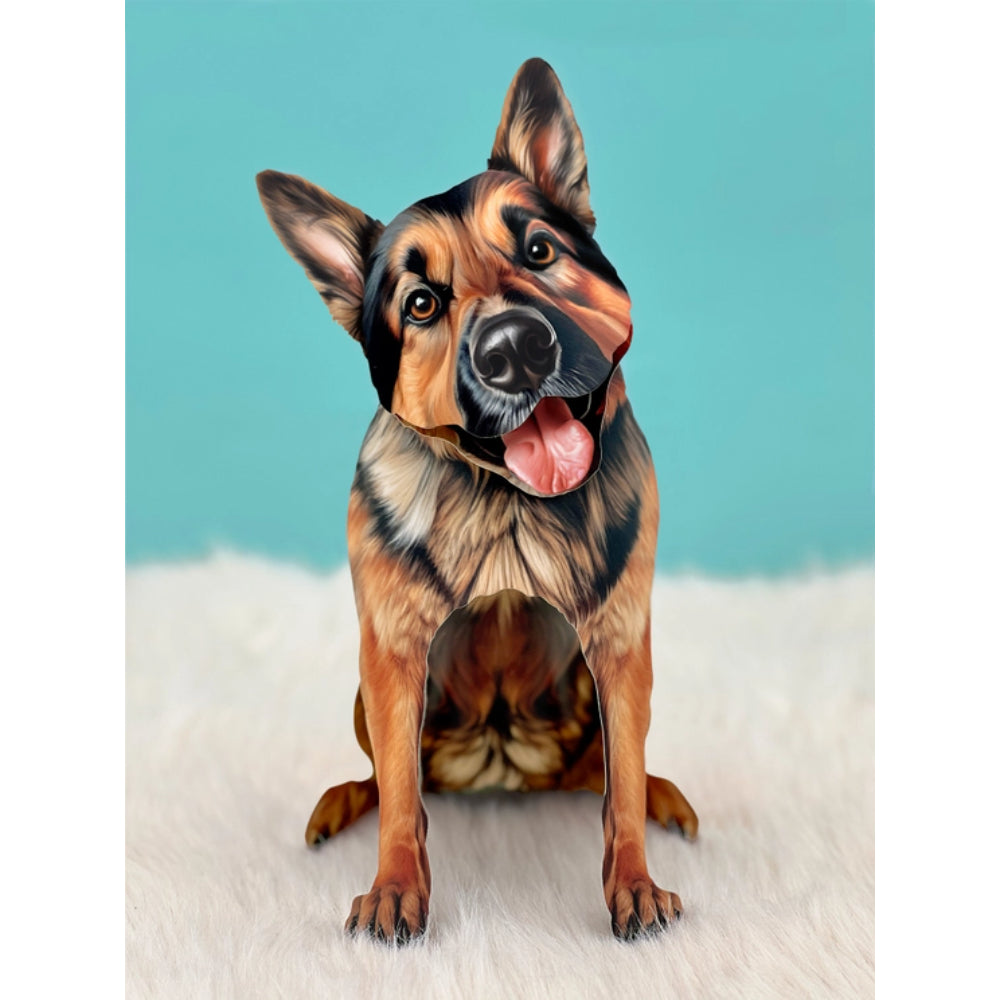 FreshCut Paper LLC's Adorable Pop - Up German Shepherd Greeting Card Set