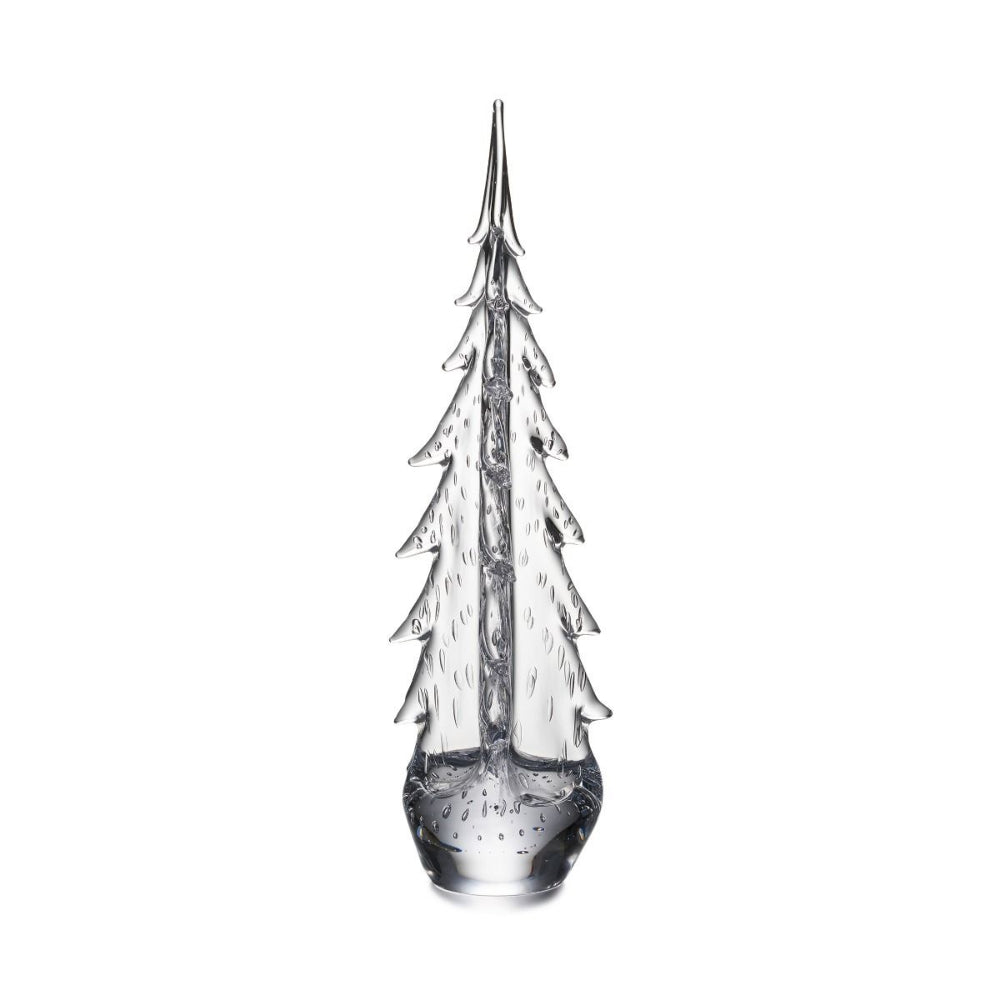 Simon Pearce Handmade Vermont Bubble Evergreen Glass Trees in Various Sizes