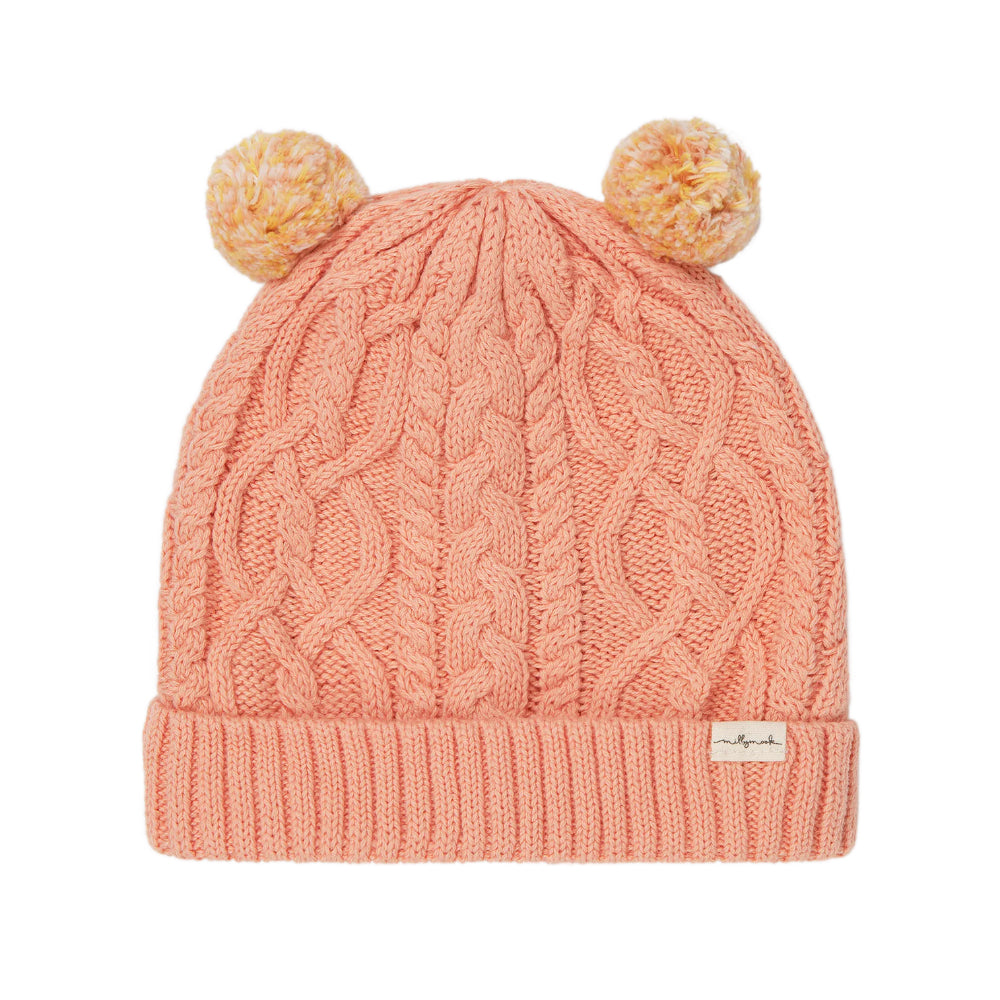 Adorable Millymook Aliza Cable - Knit Beanie for Baby Girls