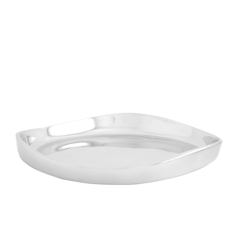 Nambé Billow 13-Inch Round Serving Tray - Ideal for Entertaining