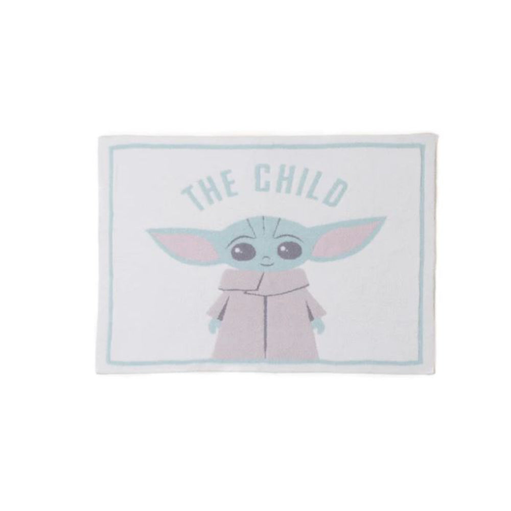 Barefoot Dreams Soft and Adorable Grogu-themed Stroller Blanket in Cream Multi