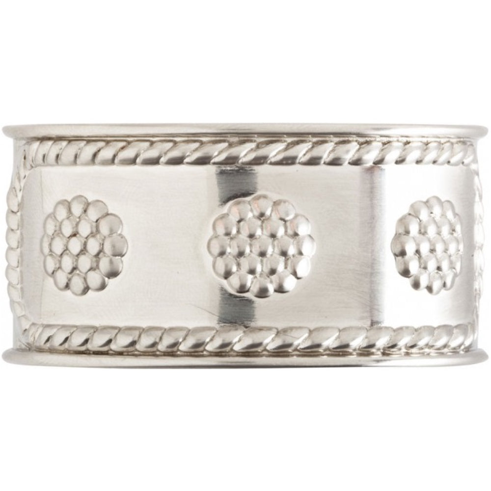 Juliska Berry & Thread Shiny Satin Finish Metal Napkin Ring for Table Decoration