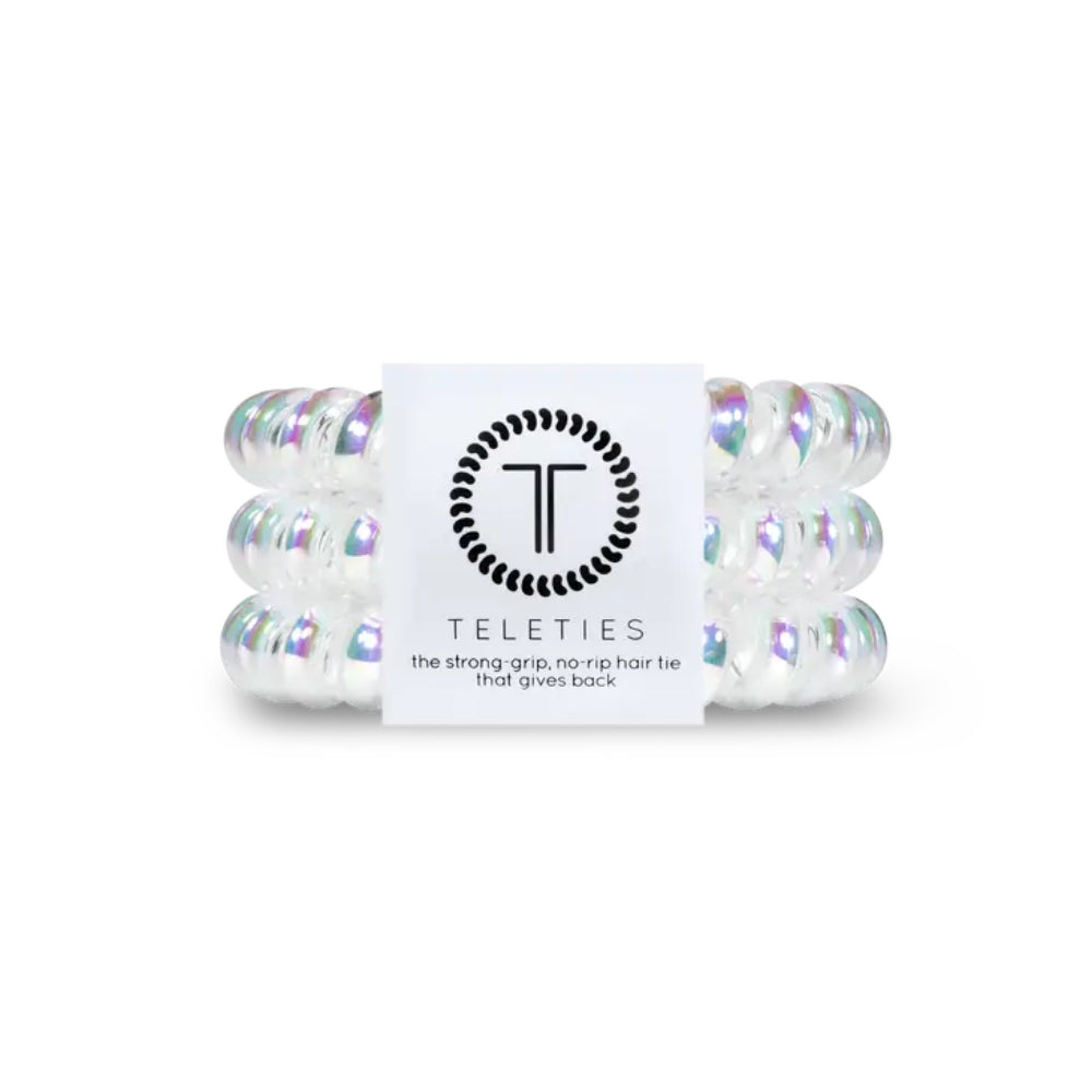 TELETIES Set of 3 Large-sized Hair Ties for Women's Hairstyling