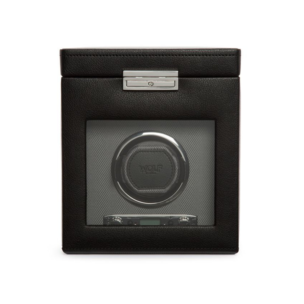 Black Wolf Designs Viceroy Single Watch Winder with Storage - A Timeless Elegant Choice