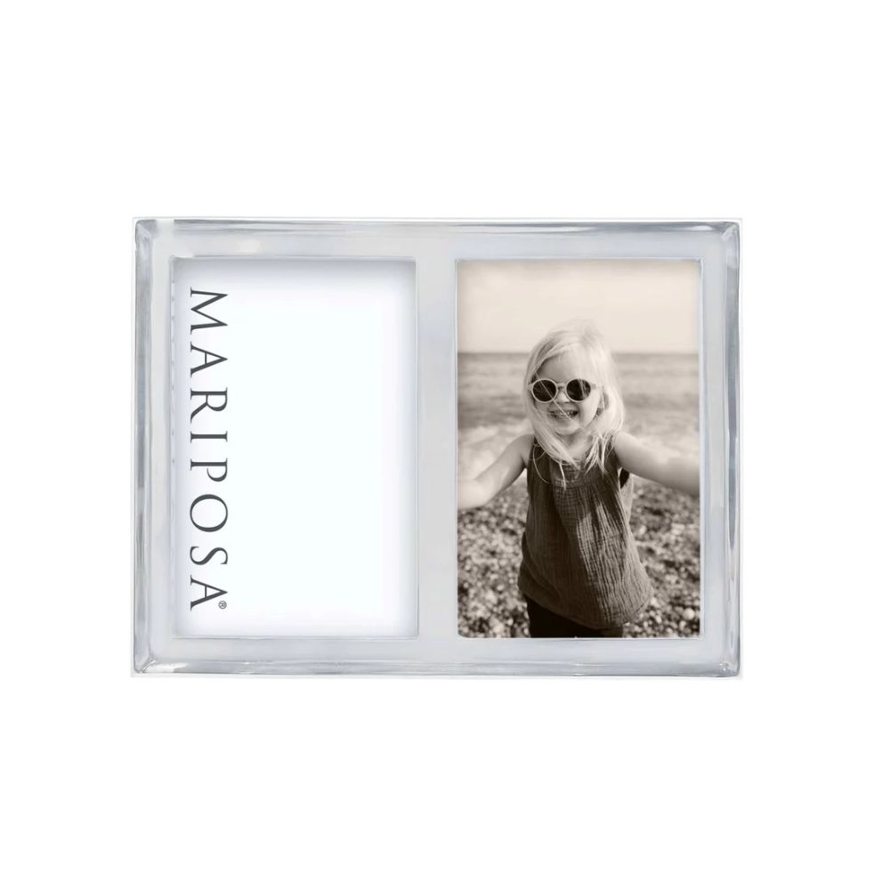 Mariposa Stylish Double 4x6 Photo Frame for Treasured Memories