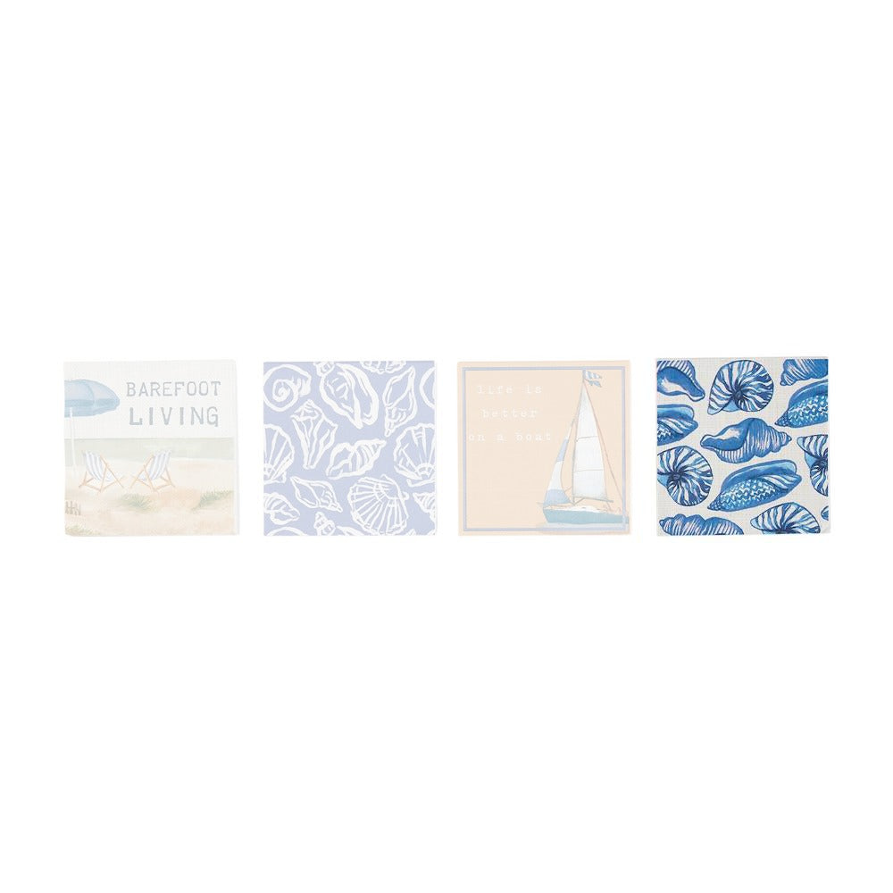 Mud Pie 12-Piece Sea-Themed Paper Cocktail Napkins