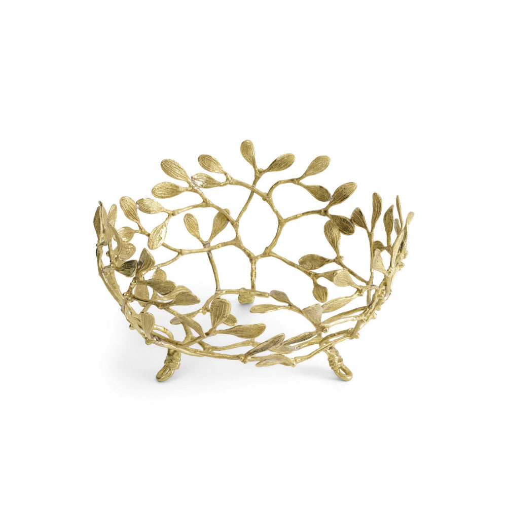 Michael Aram's Exquisite Mistletoe-themed Porcelain Serving Bowl for Holiday Celebrations