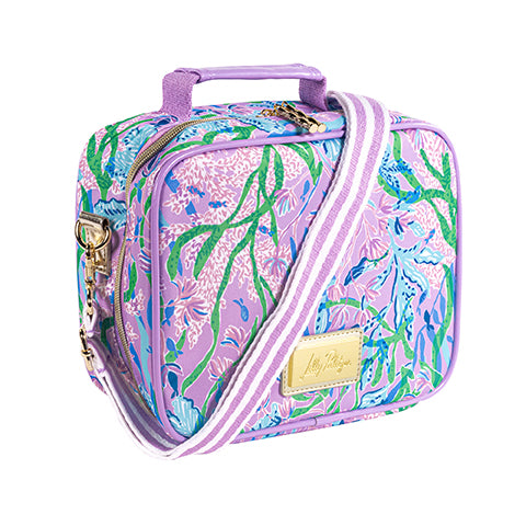 Stylish Lilly Pulitzer Adjustable - Strapped Picnic Lunch Bag