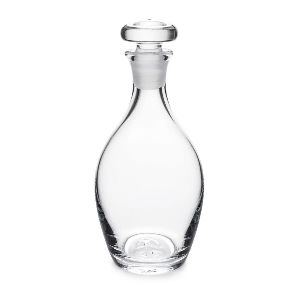 Simon Pearce Handmade Glass Shoreham Whiskey Decanter with Circular Stopper