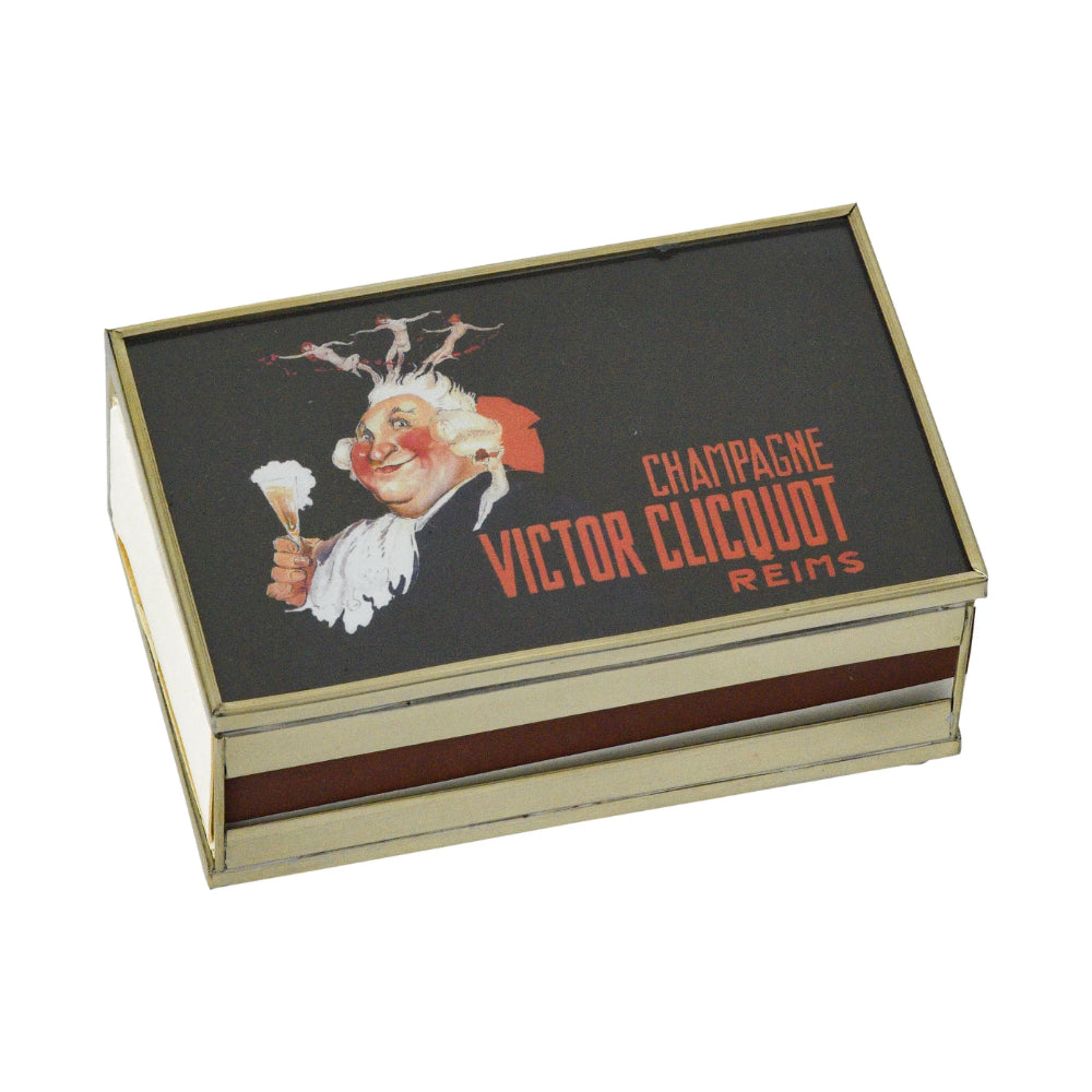 JM Piers Victor Clicquot Matchbox Cover - A Decorative Matchbox Accessory