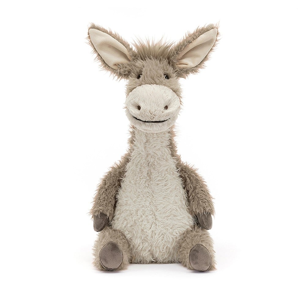 Adorable Jellycat Dario Donkey with Soft Fur and Charming Features