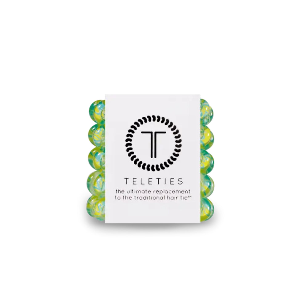 TELETIES Branded Tiny Hair Tie Set - Pack of 5 Pieces