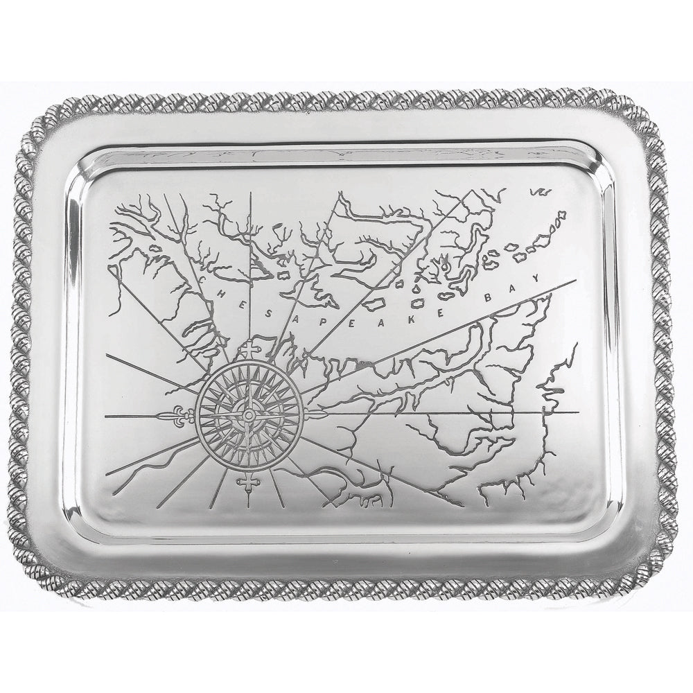 Large Salisbury Latitudes Chesapeake Decorative Serving Tray
