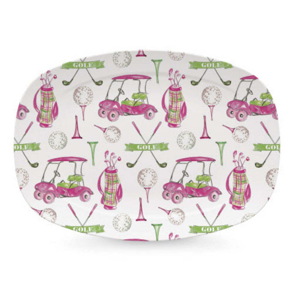 Stylish Mariposa Ladies' Golf Serving Platter for Post - game Treats