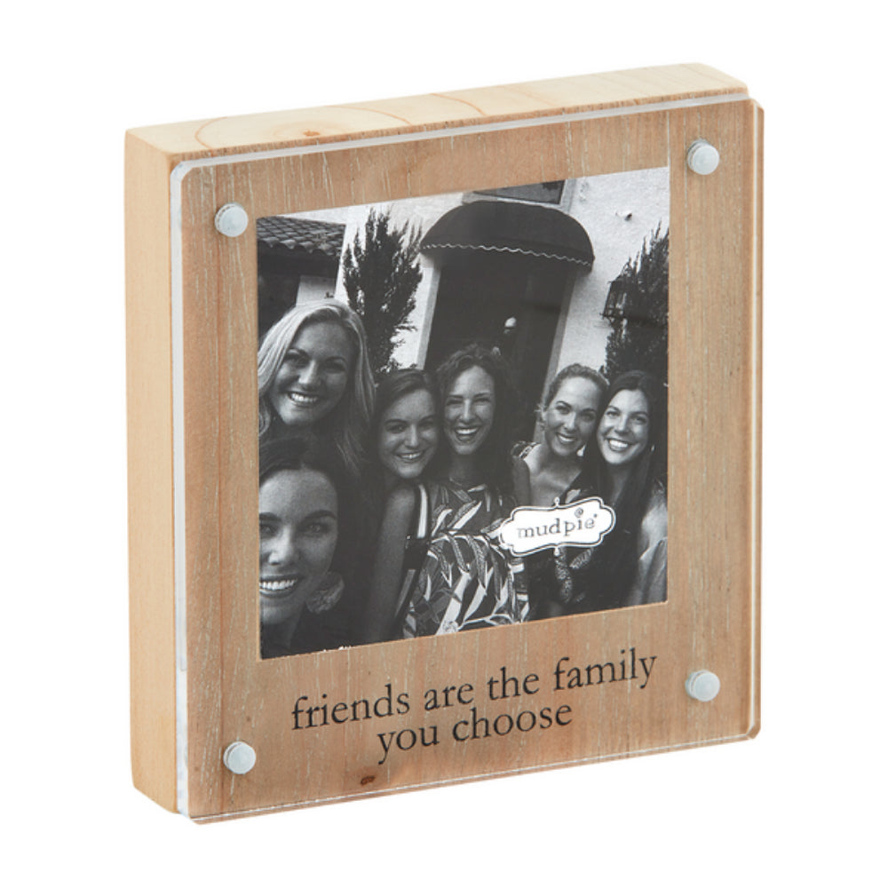 Charming Small Acrylic Block Frame for Friends' Photos