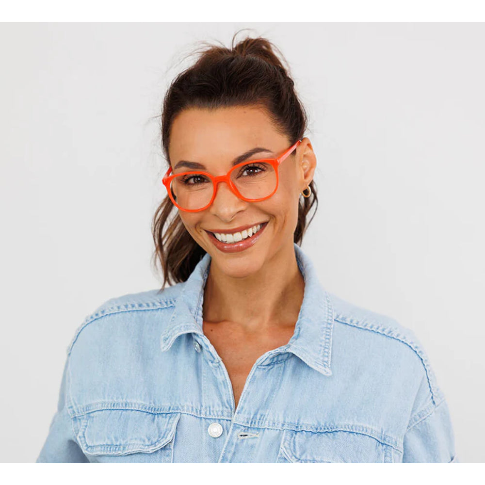 Peepers Orange Blue Light Readers with Fruit Punch Style
