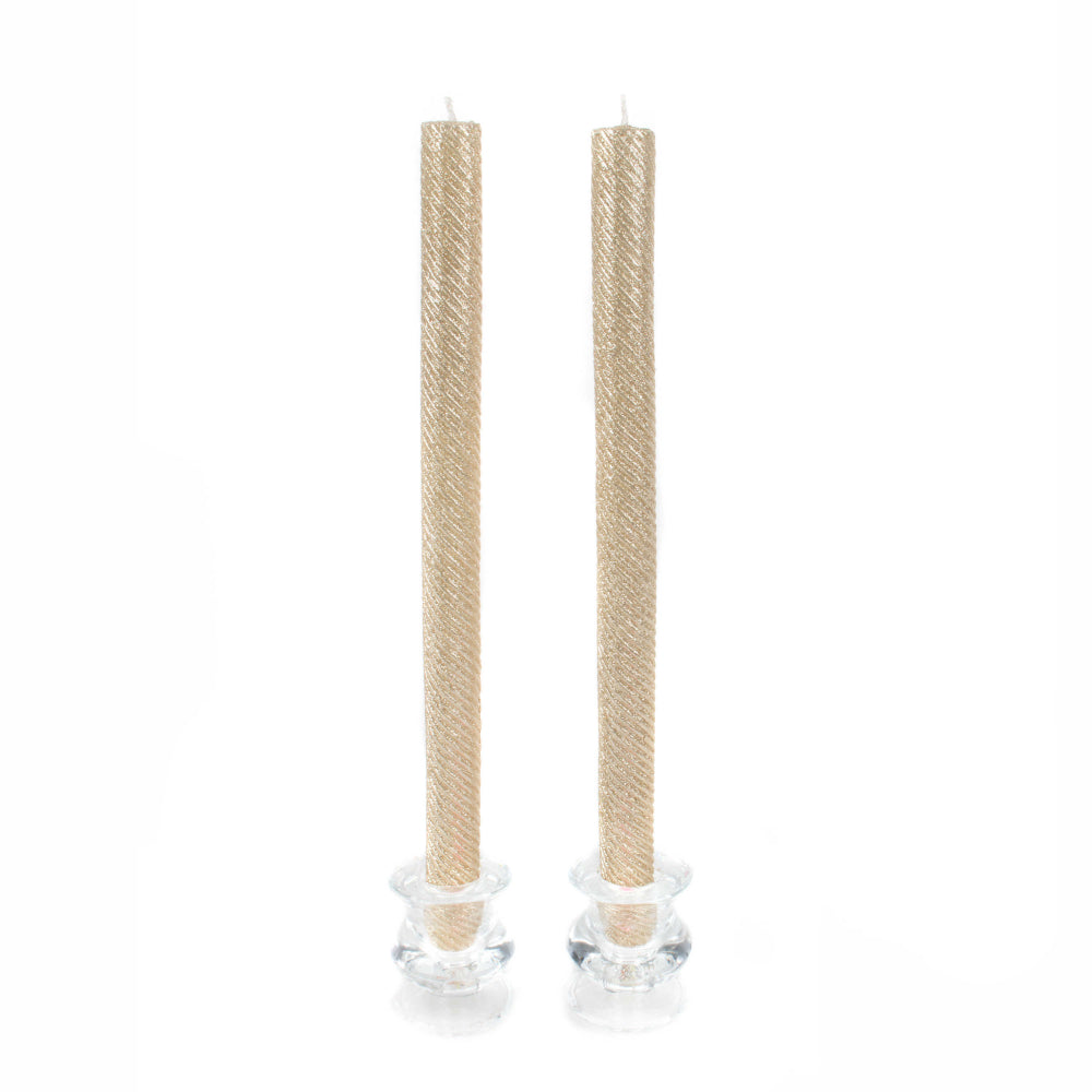 MacKenzie-Childs Shimmering Dinner Candle Set of Two for a Festive Table Setting