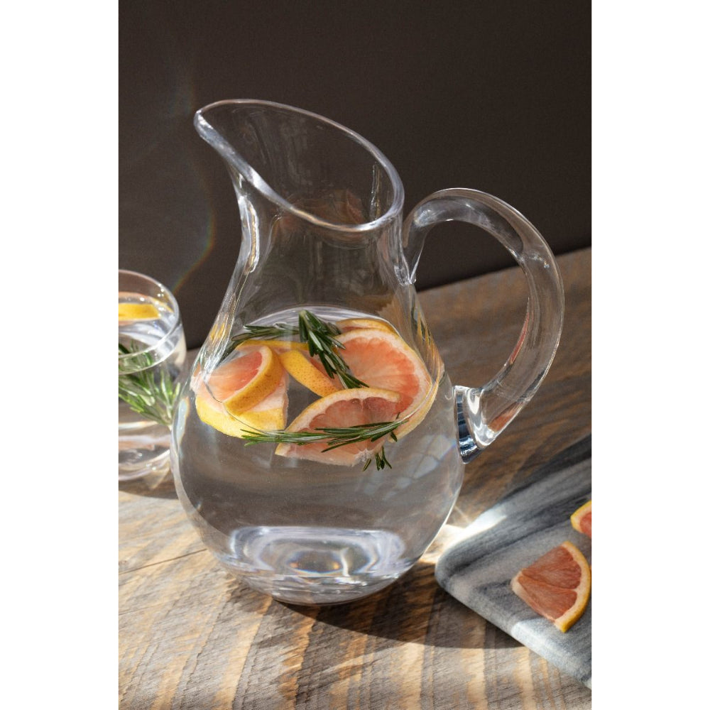 Large Simon Pearce Woodstock Handmade Glass Pitcher