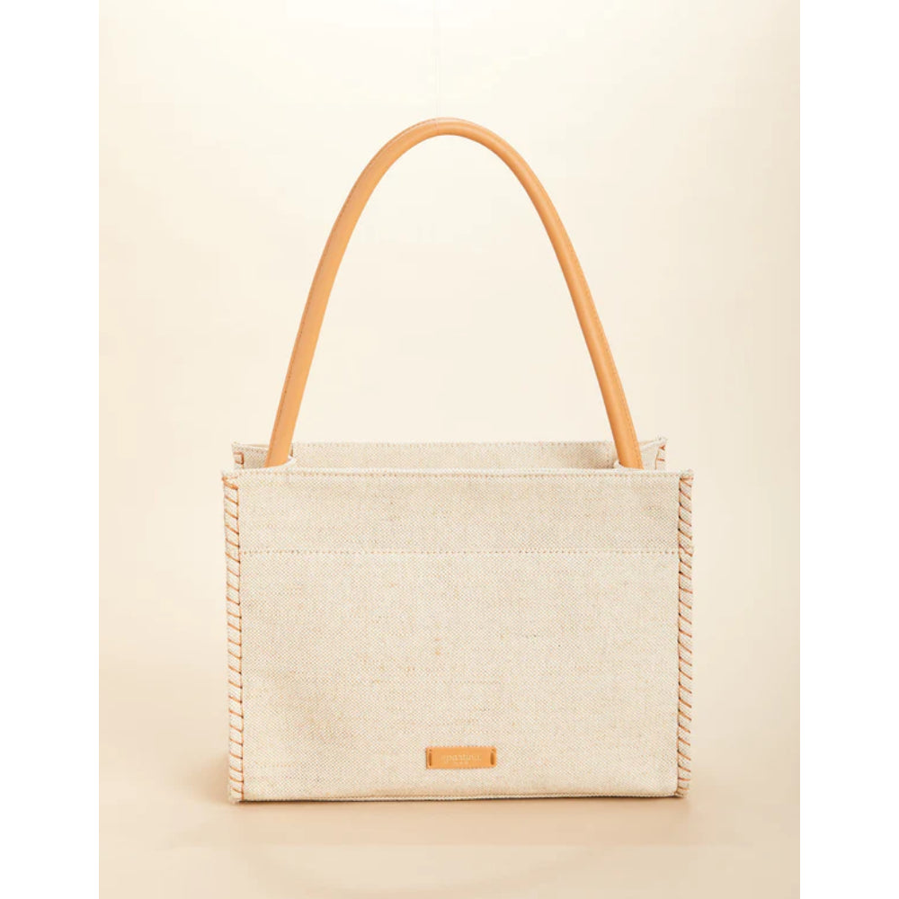 Spartina Multi - Colored Raya Raffia Luxury Cotton and Jute Blend Tote Bag
