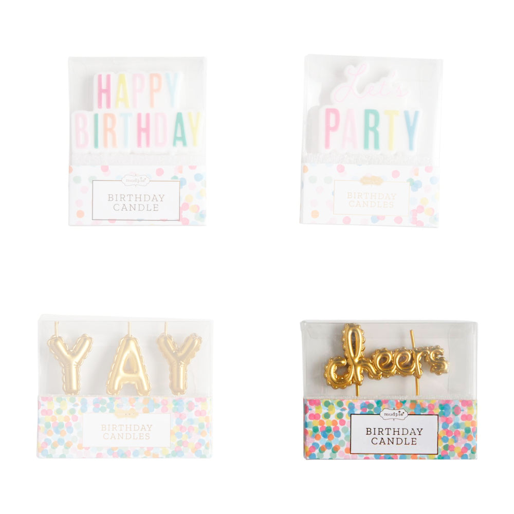 Exquisite Mud Pie Sets of Birthday Candles for Festive Celebrations