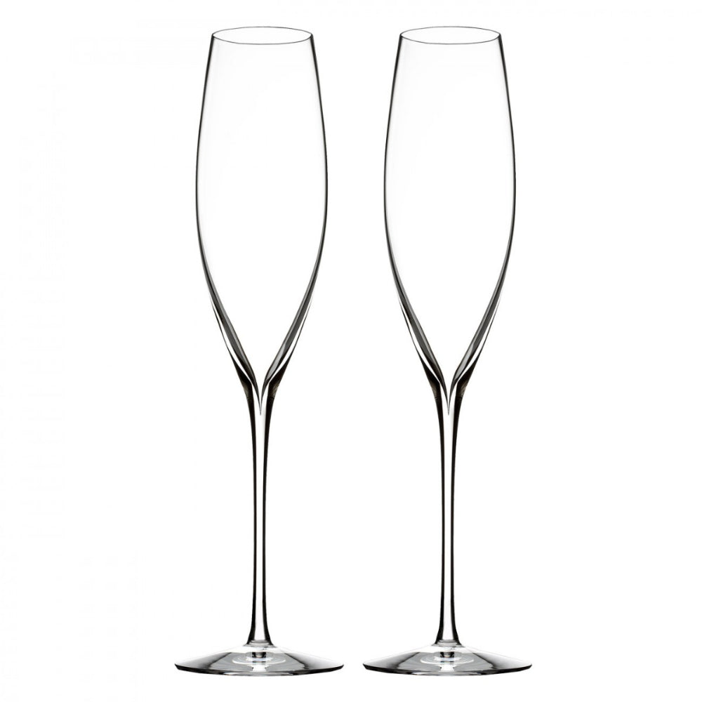 Waterford Elegance Classic Champagne Flute Glasses (Set of Two)