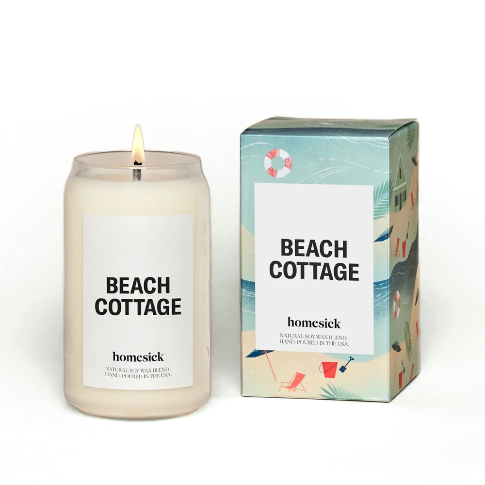 Homesick Luxury Scented Beach Cottage Candle for Evoking Treasured Memories