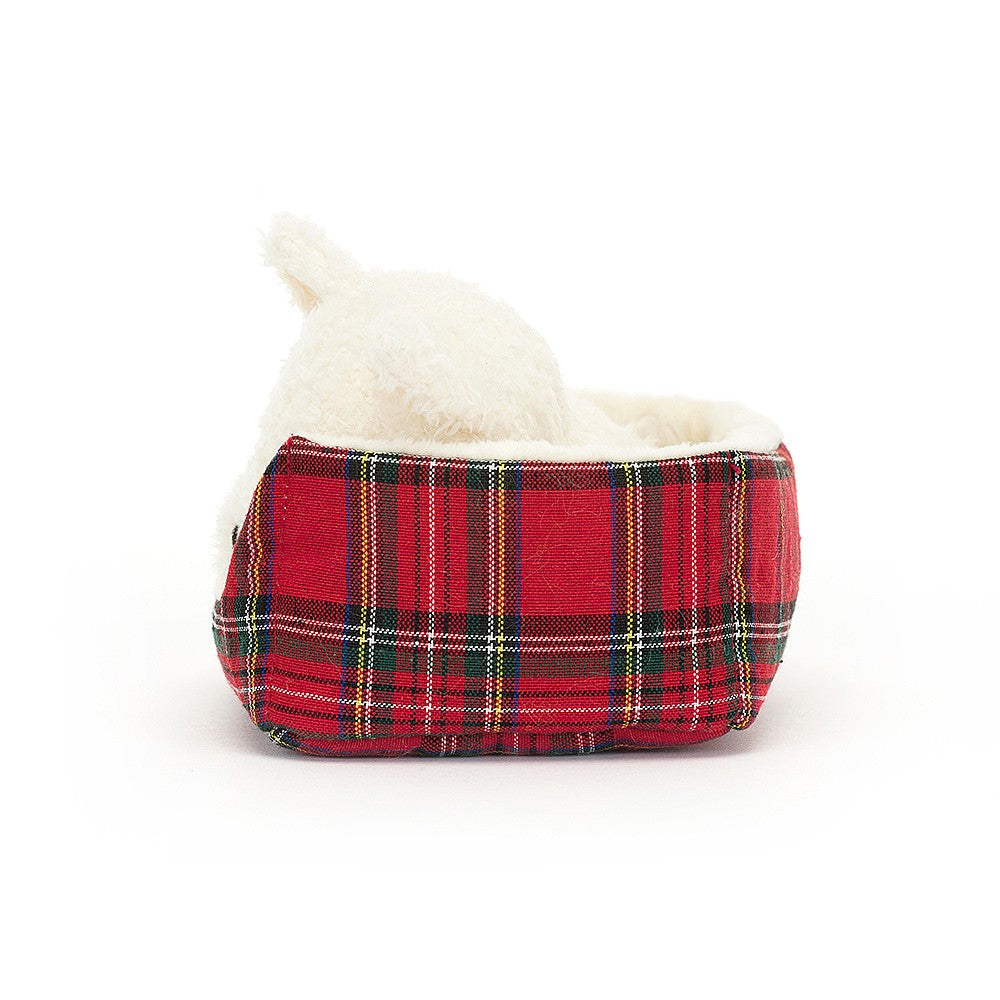 Jellycat Napping Puppy Stuffed Toy - Westie Breed