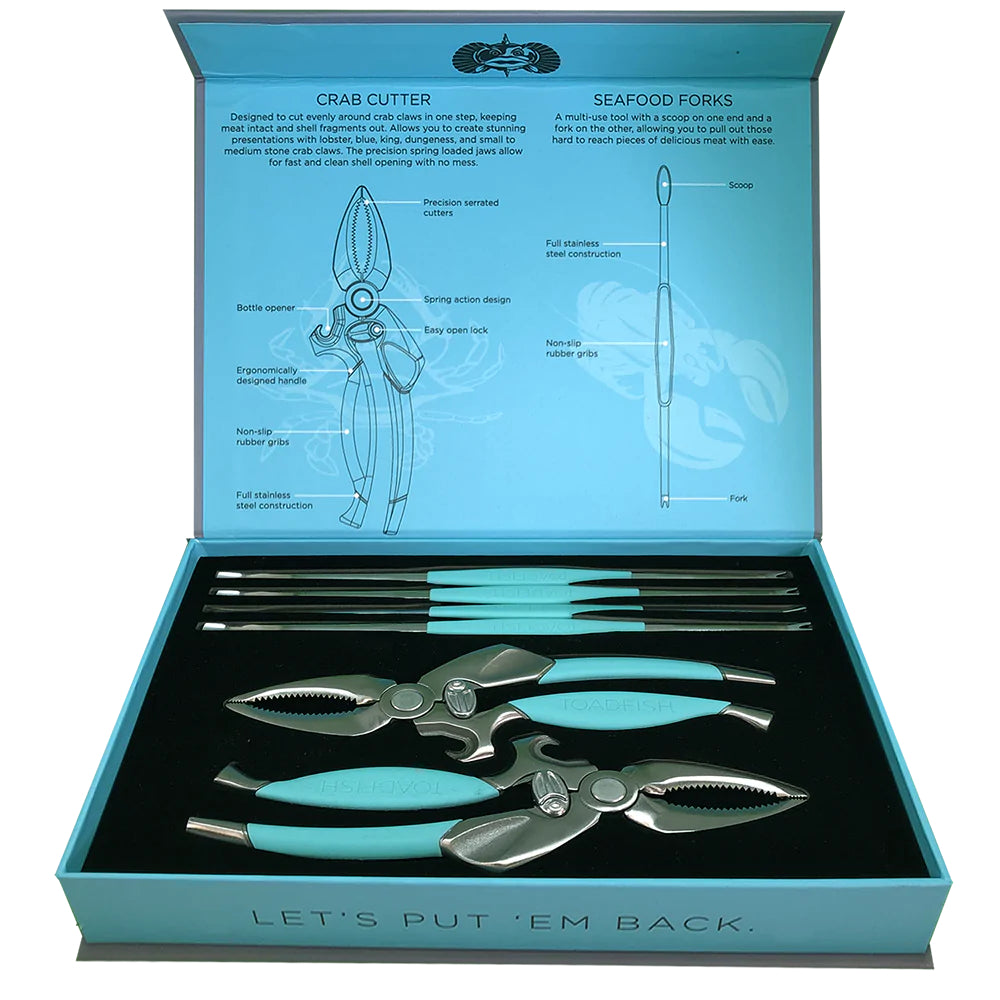 Toadfish Innovative Crab and Lobster Seafood Tool Set for Enjoying Fresh Hard - Shelled Seafood