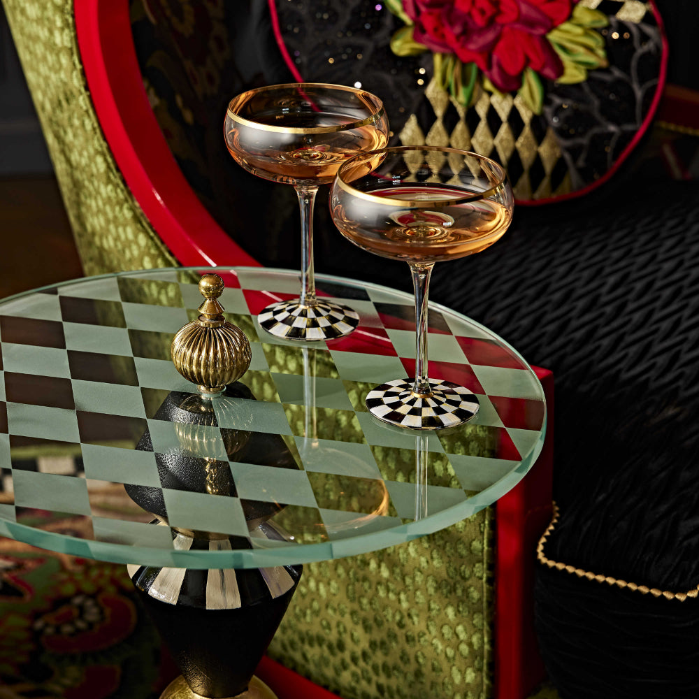 MacKenzie-Childs Hand - Decorated Gambit Accent Table (In - Store Pickup Only)