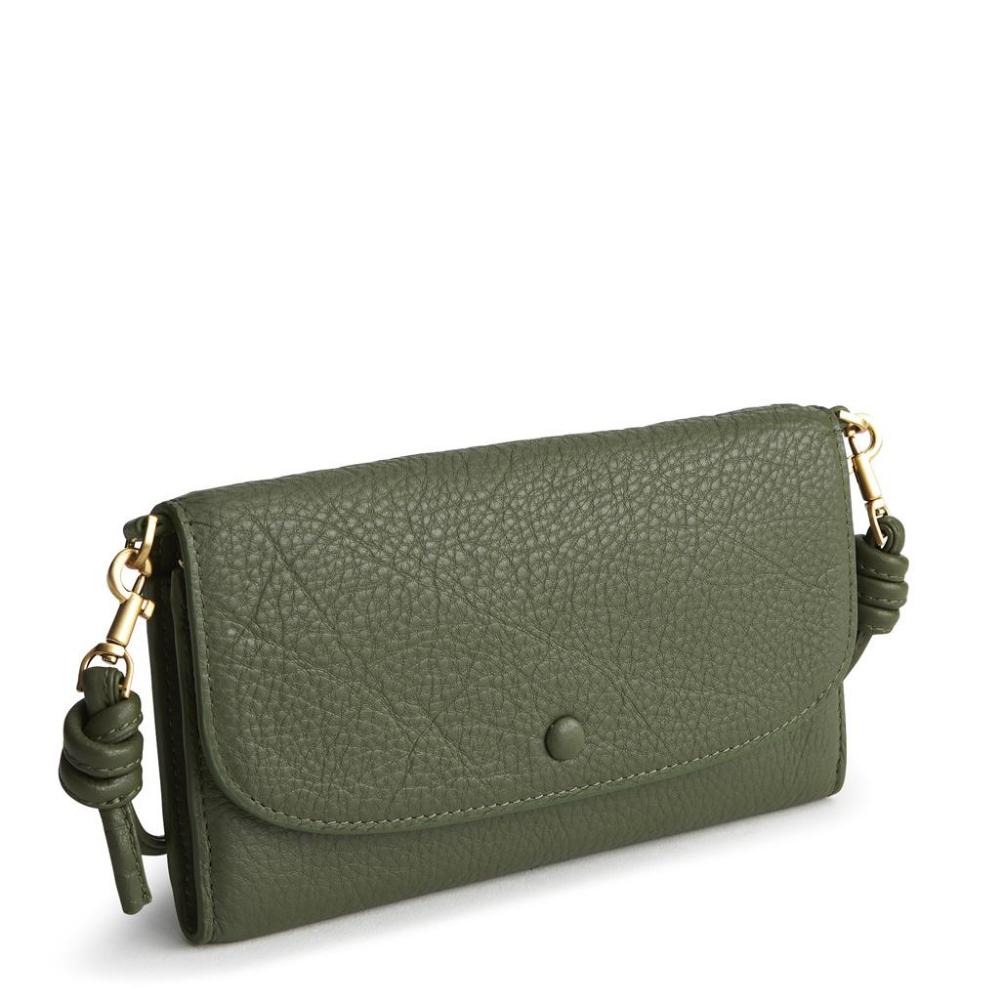 Vera Bradley Leather Wildwood Crossbody Wallet - Stylish and Functional