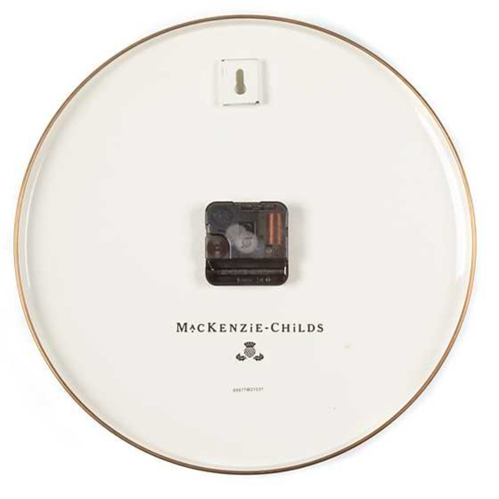 MacKenzie-Childs Charming Hand - applied Floral Enamel Clock from Flower Market
