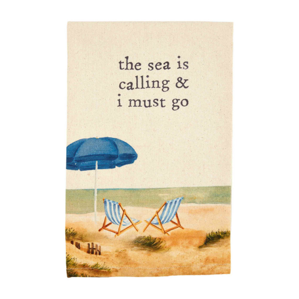 Mud Pie Watercolor Design 100% Cotton Beach Hand Towel