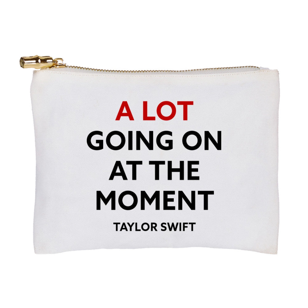 Sleek Taylor Swift-Inspired Flat Zip Travel Bag