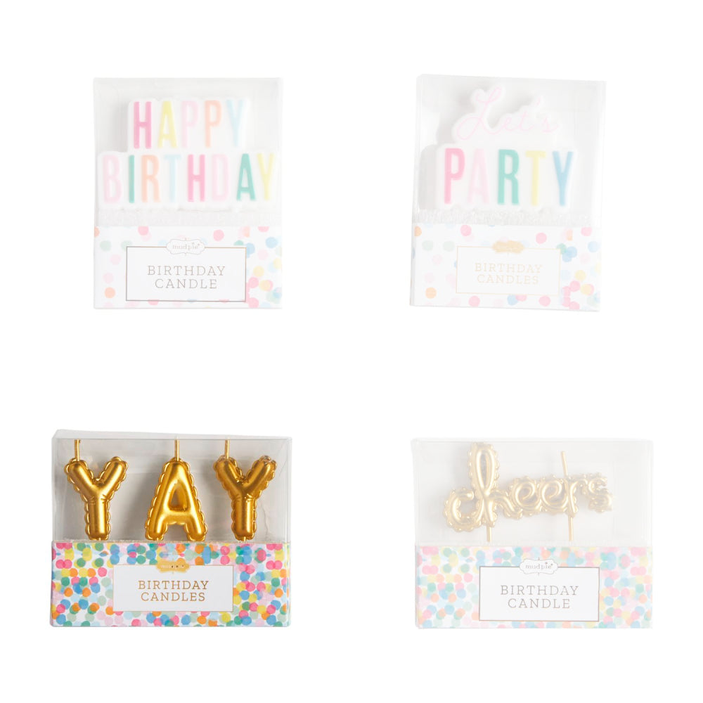 Exquisite Mud Pie Sets of Birthday Candles for Festive Celebrations