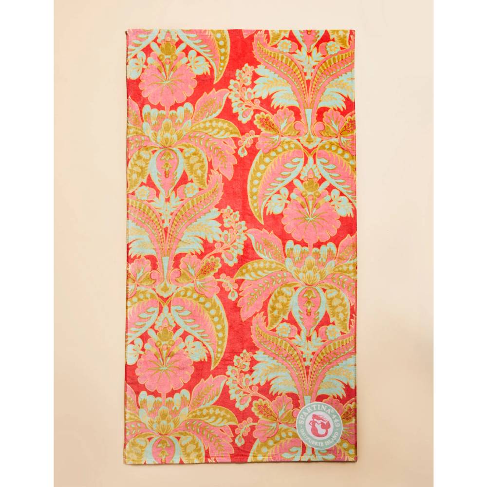 Luxurious Oversized Spartina River Club Damask Beach Towel