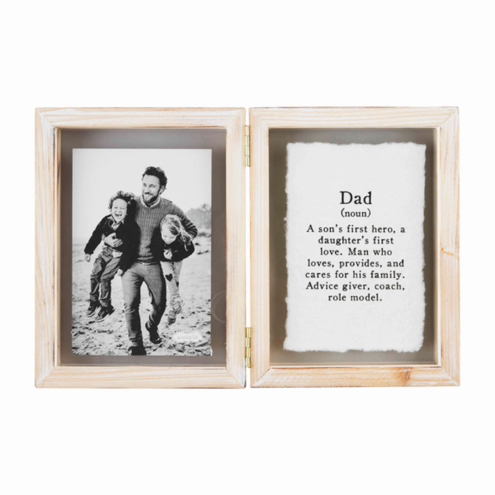 Mud Pie 4x6 Hinged Double Picture Frame for Parents