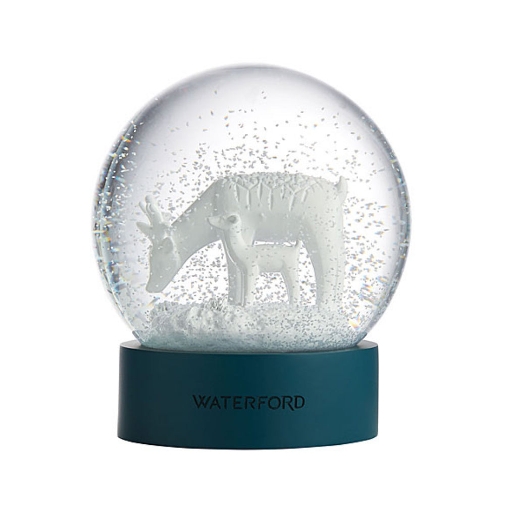 Waterford 2023 Christmas Reindeer Family Decorative Snow Globe for Mantle or Side Table
