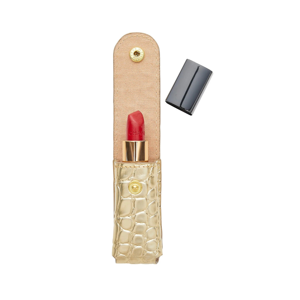O-VENTURE Luxury Genuine Leather The Smooch Lipstick Storage Holder