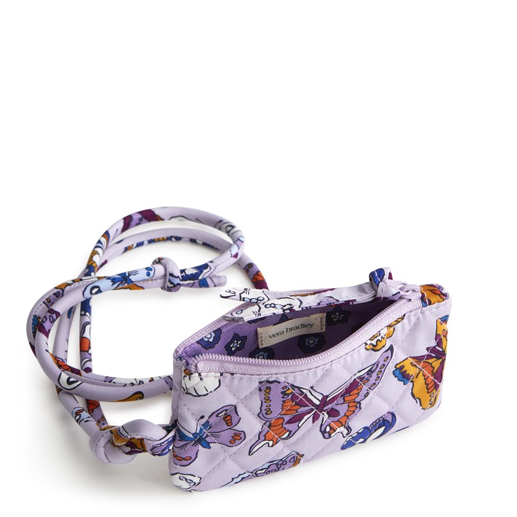Vera Bradley Cotton Gabardine Zip Card Pouch with Stylish Lanyard