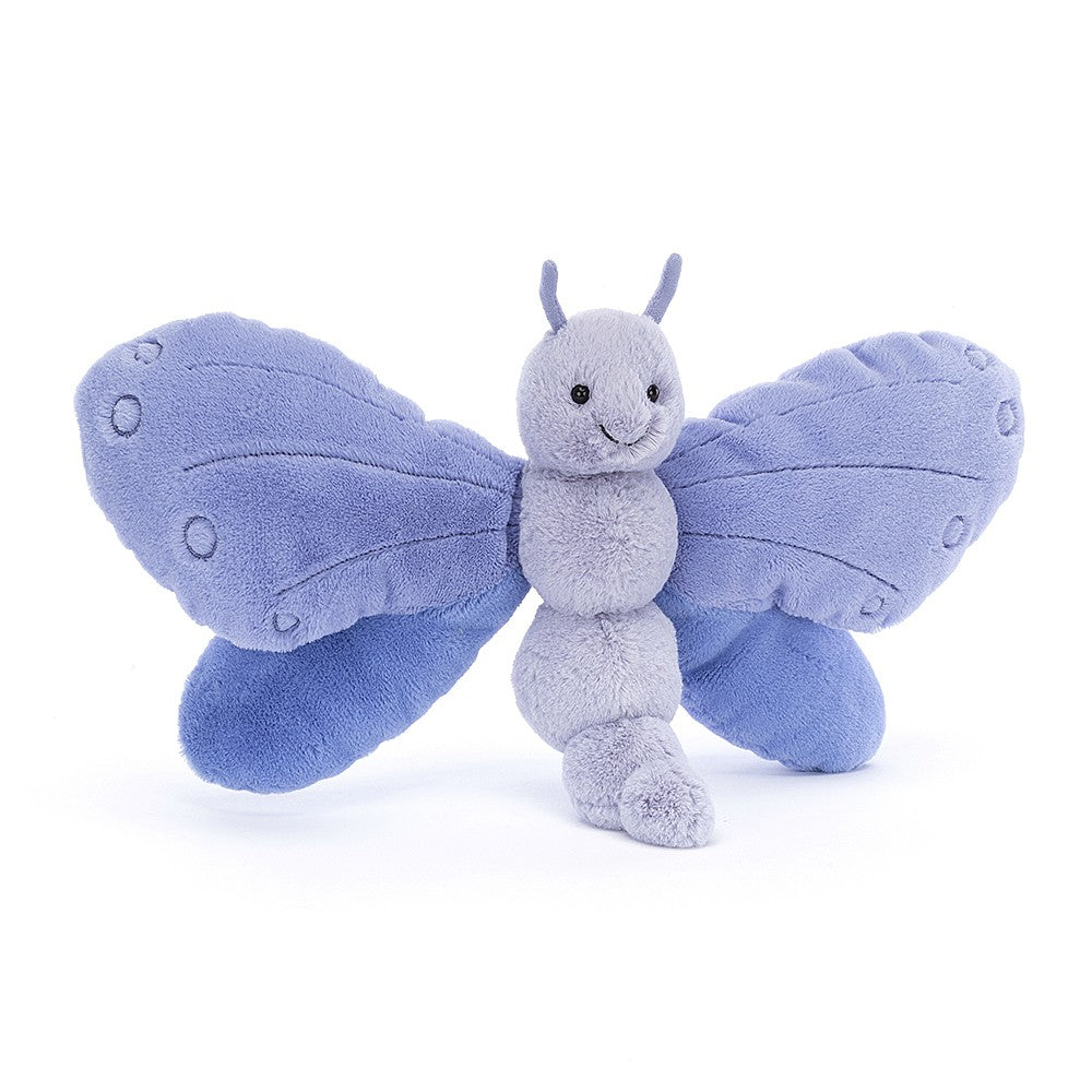 Adorable Jellycat Indigo and Lavender Bluebell Butterfly Toy