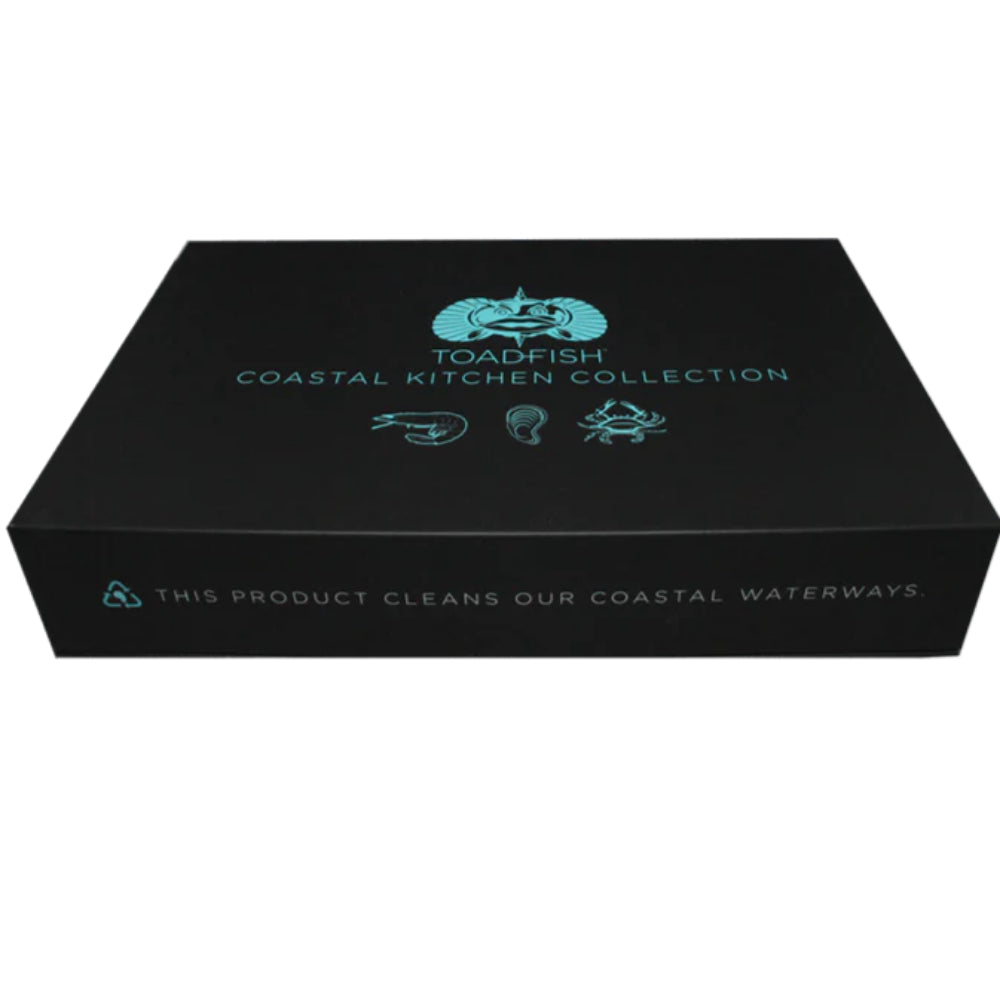 Teal Toadfish Coastal Kitchen Collection: Innovative Seafood Tool Set