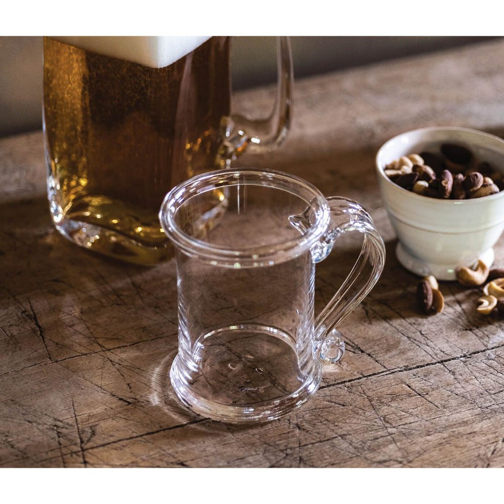 Simon Pearce Durable Windsor Tankard with Rolled Rim and Turned Handle