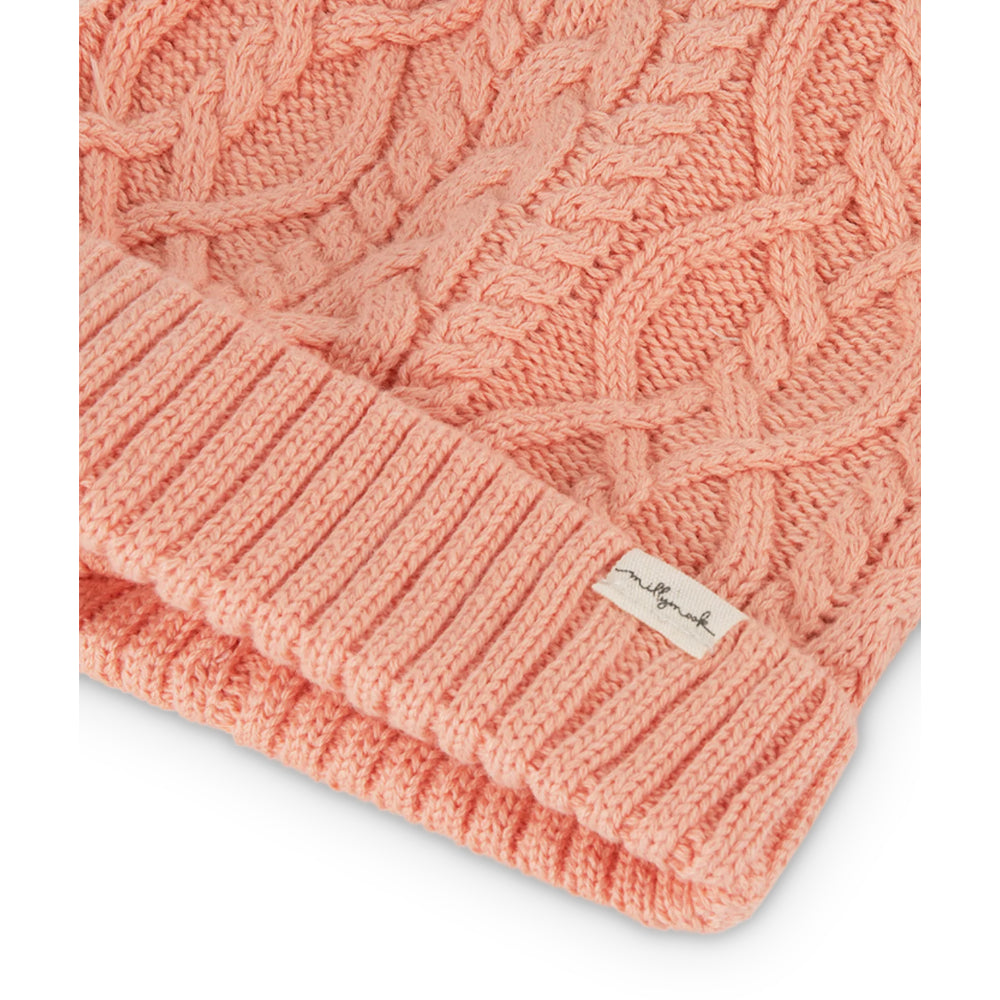Adorable Millymook Aliza Cable - Knit Beanie for Baby Girls