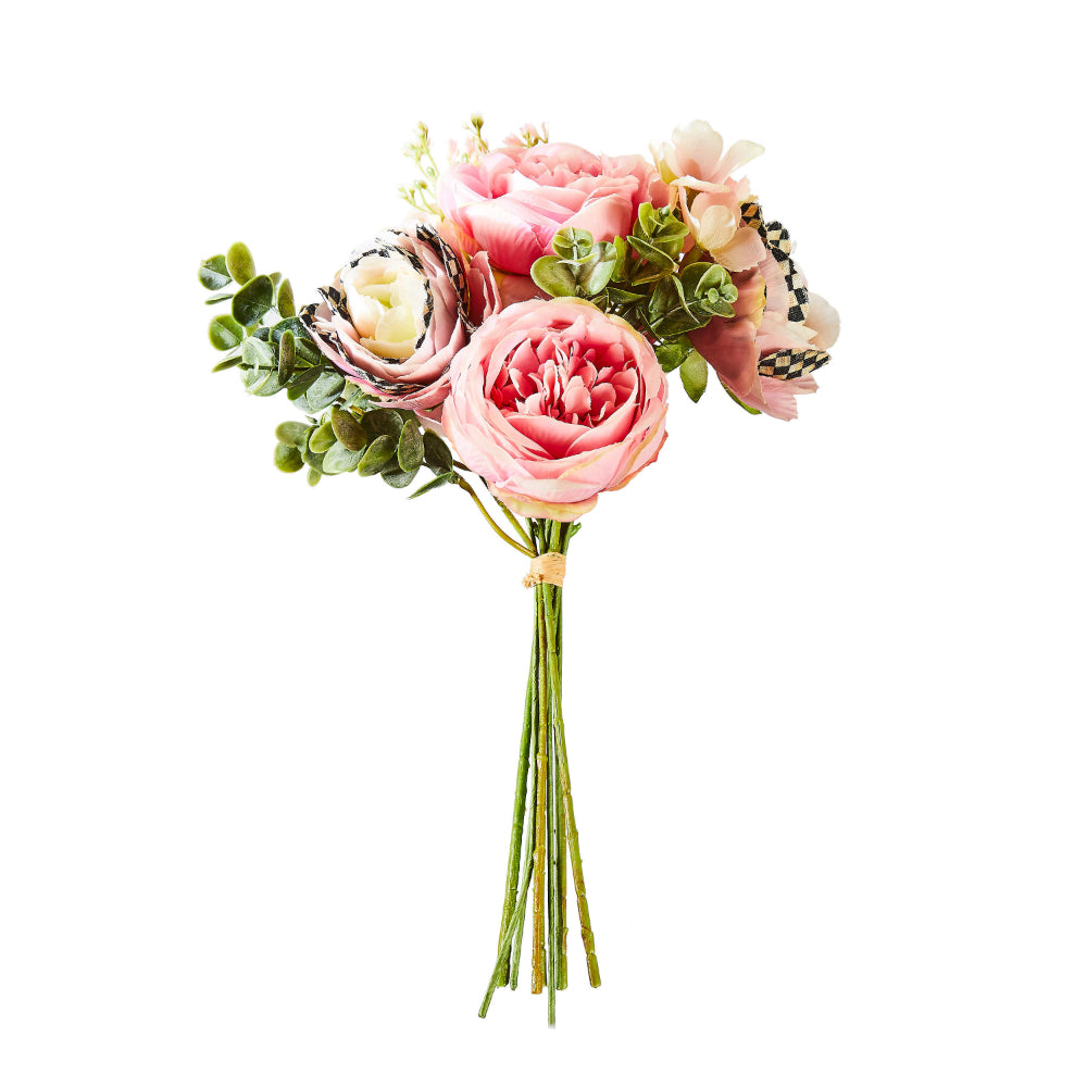 MacKenzie-Childs Everlasting Pink Ranunculus and Rose Bouquet