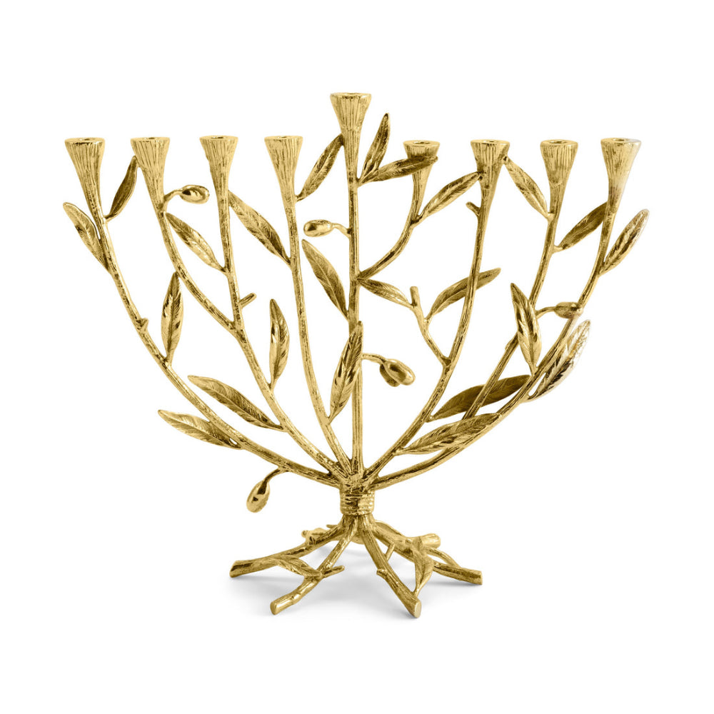 Michael Aram Menorah Inspired by Olive Branch Design for Special Occasions